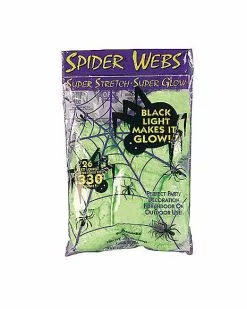 Superstrech Glow In The Dark Spider Web Decoration