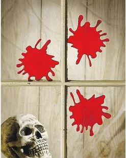 Blood Splat Window Clings -Halloween Store 01035799 b