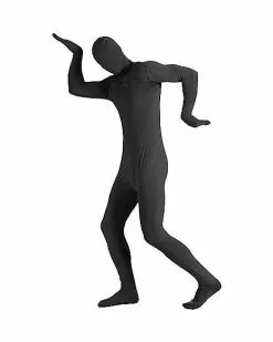 Adult Super Skins Black Zentai Skin Suit Costume -Halloween Store 01132422 a