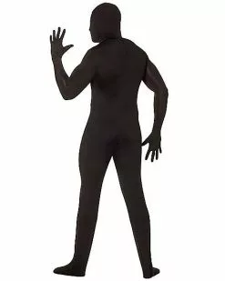 Adult Super Skins Black Zentai Skin Suit Costume -Halloween Store 01150358 b
