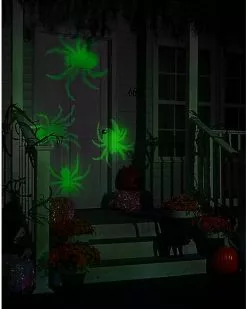 Whirl-A-Motion LED Green Spiders Projection Spot Light 10 Whirl-A-Motion LED Green Spiders Projection Spot Light -Halloween Store 01306455 c