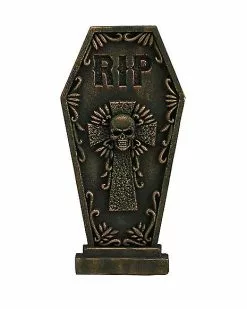 2 Ft RIP Skull Tombstone