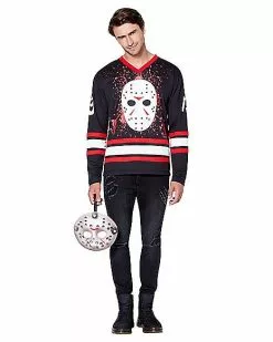 Jason Voorhees Hockey Jersey - Friday The 13th -Halloween Store 01405588 c