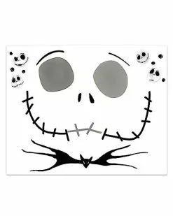 Kids Jack Skellington Face Decal - The Nightmare Before Christmas