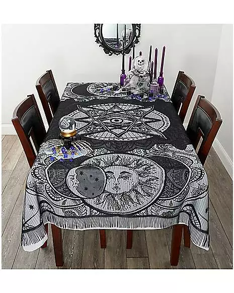 7 Ft Tarot Celestial Tablecloth 4 7 Ft Tarot Celestial Tablecloth - Image 2