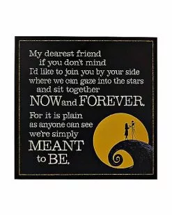 Simply Meant To Be Sign - The Nightmare Before Christmas