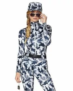 Adult Snow Camo Military Catsuit Costume 7 Adult Snow Camo Military Catsuit Costume -Halloween Store 01425115 c