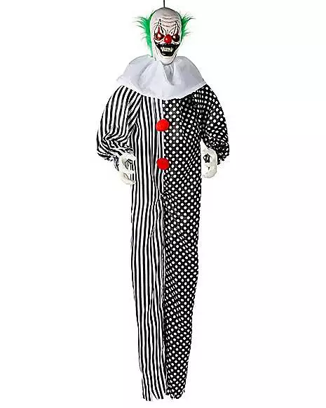 6 Ft Animated Hanging Clown Decoration 3 6 Ft Animated Hanging Clown Decoration