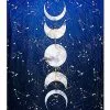 Tarot Moonphase Fleece Blanket -Halloween Store 01455914 a