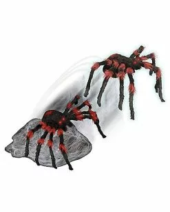 21 Inch LED Black Jumping Spider Animatronic -Halloween Store 01463447 c
