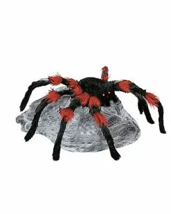 21 Inch LED Red And Black Jumping Spider Animatronic -Halloween Store 01463447 d