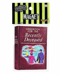 Handbook For The Recently Deceased Magnet - Beetlejuice 5 Handbook For The Recently Deceased Magnet - Beetlejuice -Halloween Store 01467067 b