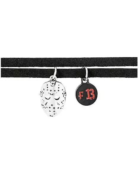 Jason Voorhees Mask Choker Necklace - Friday The 13th 4 Jason Voorhees Mask Choker Necklace - Friday The 13th - Image 2