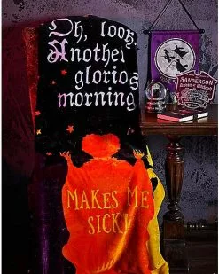 Makes Me Sick Fleece Blanket - Hocus Pocus -Halloween Store 01483502 e