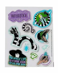 Beetlejuice Gel Clings 7 Beetlejuice Gel Clings -Halloween Store 01487982 b