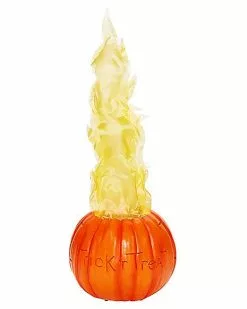 Light-Up Flaming Pumpkin - Trick 'r Treat 12 Light-Up Flaming Pumpkin - Trick 'r Treat -Halloween Store 01490200 c