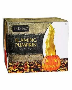 Light-Up Flaming Pumpkin - Trick 'r Treat 14 Light-Up Flaming Pumpkin - Trick 'r Treat -Halloween Store 01490200 e