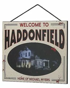 Haddonfield Home Of Michael Myers Sign - Halloween -Halloween Store 01494780 c