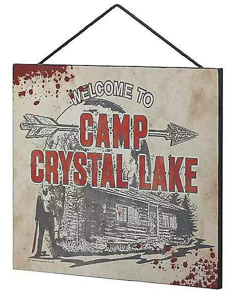 Welcome To Camp Crystal Lake Sign - Friday The 13th 4 Welcome To Camp Crystal Lake Sign - Friday The 13th - Image 2