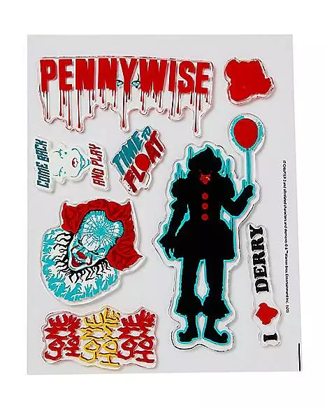 Pennywise Gel Clings - It 4 Pennywise Gel Clings - It - Image 2