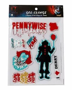 Pennywise Gel Clings - It 9 Pennywise Gel Clings - It -Halloween Store 01494855 d