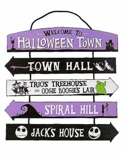 Halloween Town Ladder Sign - The Nightmare Before Christmas
