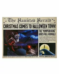 The Haunted Herald Sign - The Nightmare Before Christmas