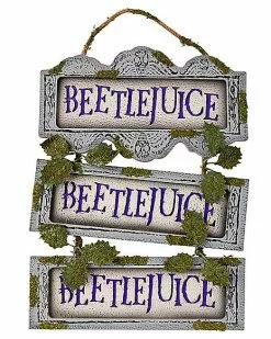 Beetlejuice Ladder Sign