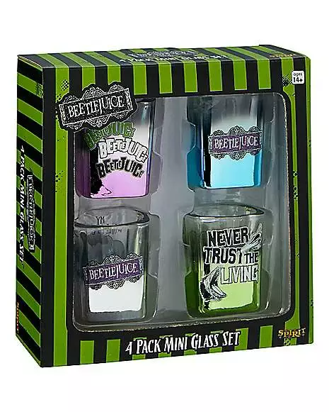 Beetlejuice Mini Glass Set - 4 Pack 9 Beetlejuice Mini Glass Set - 4 Pack - Image 7