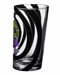 Slanted Beeetlejuice Glass -Halloween Store 01517606 c