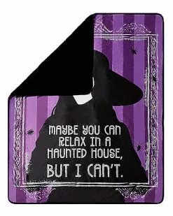 Lydia Sherpa Fleece Blanket - Beetlejuice -Halloween Store 01517986 b