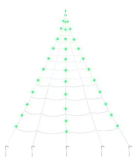 10 Ft. Light Up Green Spider Web 5 10 Ft. Light Up Green Spider Web - Image 3