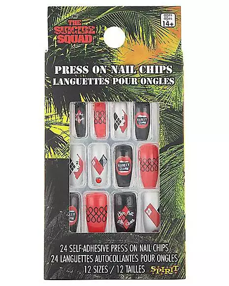 Harley Quinn Press On Nails - The Suicide Squad 4 Harley Quinn Press On Nails - The Suicide Squad - Image 2