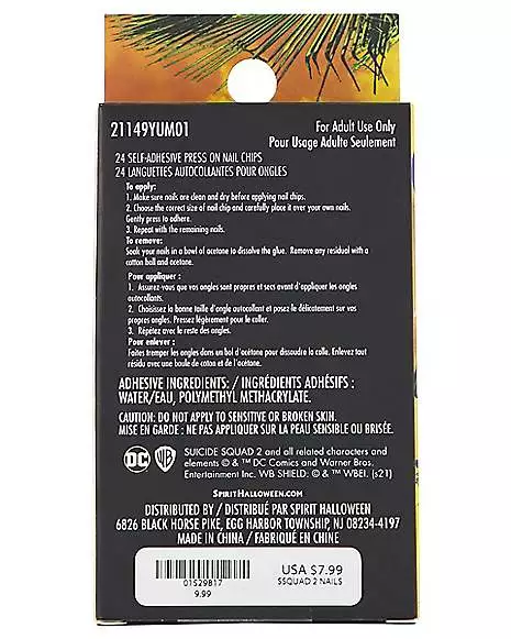 Harley Quinn Press On Nails - The Suicide Squad 5 Harley Quinn Press On Nails - The Suicide Squad - Image 3