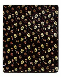 Sam Reversible Fleece Blanket - Trick 'r Treat 8 Sam Reversible Fleece Blanket - Trick 'r Treat -Halloween Store 01530880 c