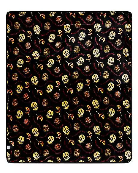 Sam Reversible Fleece Blanket - Trick 'r Treat 5 Sam Reversible Fleece Blanket - Trick 'r Treat - Image 3
