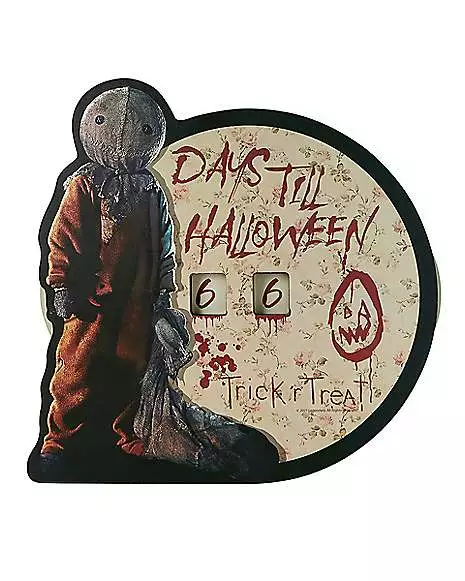 Sam Countdown To Halloween Sign - Trick 'r Treat 3 Sam Countdown To Halloween Sign - Trick 'r Treat