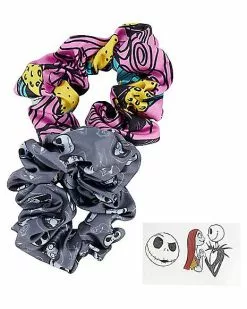 The Nightmare Before Christmas Scrunchies And Temporary Tattoos