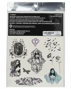 Corpse Bride Temporary Tattoos -Halloween Store 01542885 c