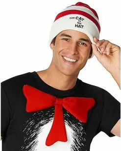 Adult Cat In The Hat Costume Kit - Dr. Seuss -Halloween Store 01543123 c