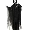 5 Ft Light-Up Ghost Face Hanging Prop - Decorations