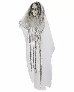 3 Ft Hanging Creepy Floating Ghost Decoration -Halloween Store 01546290 c