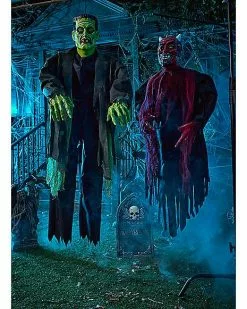 4 Ft Light-Up Hanging Vintage Monster Decoration -Halloween Store 01546373 e