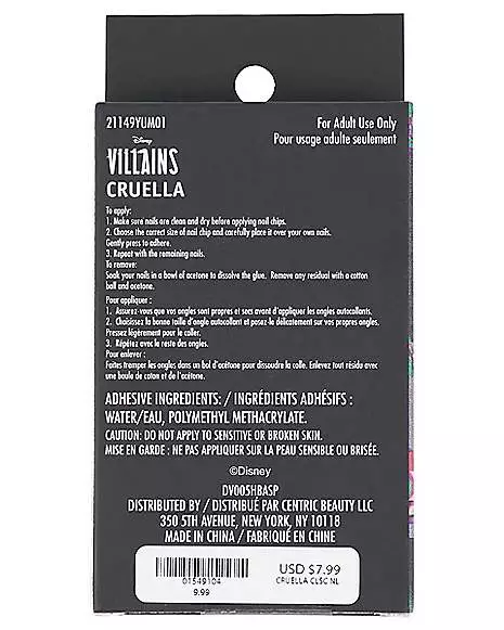 Classic Cruella Press On Nails - Disney Cruella 5 Classic Cruella Press On Nails - Disney Cruella - Image 3