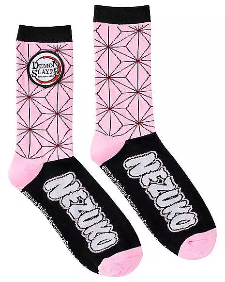 Nezuko Kamado Crew Socks - Demon Slayer 3 Nezuko Kamado Crew Socks - Demon Slayer
