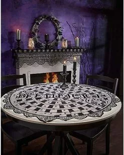 Round Lace Beetlejuice Tablecloth