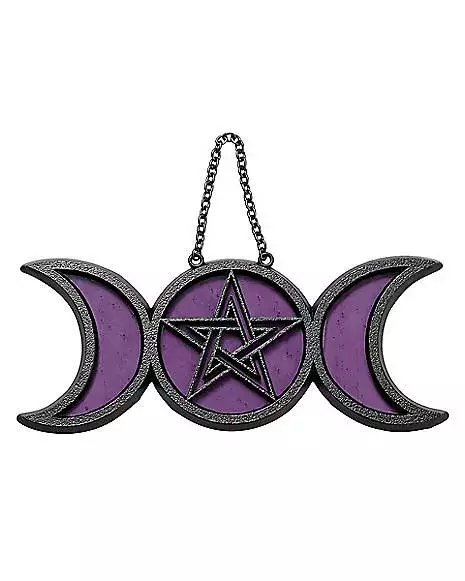 Mystical Arts Moon Phase Glass Sign 3 Mystical Arts Moon Phase Glass Sign