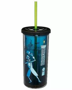 The Haunted Mansion Cup With Straw - Disney -Halloween Store 01572379 c