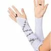 Kids Sally Ruffle Fingerless Gloves - The Nightmare Before Christmas -Halloween Store 01581842 a