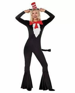 Adult Cat In The Hat Bell Bottom Costume - Dr. Seuss